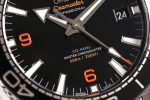 PLANET OCEAN 43.5MM SS VSF 1:1 BEST EDITION BLACK/ORANGE BEZEL BLACK DIAL ON SS BRACELET A8900 (BLACK BALANCE WHEEL) - Image 6