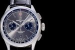 PREMIER B01 CHRONO SS 42MM GF 1:1 BEST EDITION GRAY/BLACK DIAL ON BLACK LEATHER STRAP A7750 - Image 3