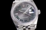 DATEJUST 36 SS 116234 VSF 1:1 BEST EDITION 904L STEEL GRAY GREEN ROMAN DIAL ON JUBILEE BRACELET VS3235 - Image 5