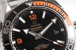 PLANET OCEAN 43.5MM SS VSF 1:1 BEST EDITION BLACK/ORANGE BEZEL BLACK DIAL ON SS BRACELET A8900 (BLACK BALANCE WHEEL) - Image 5