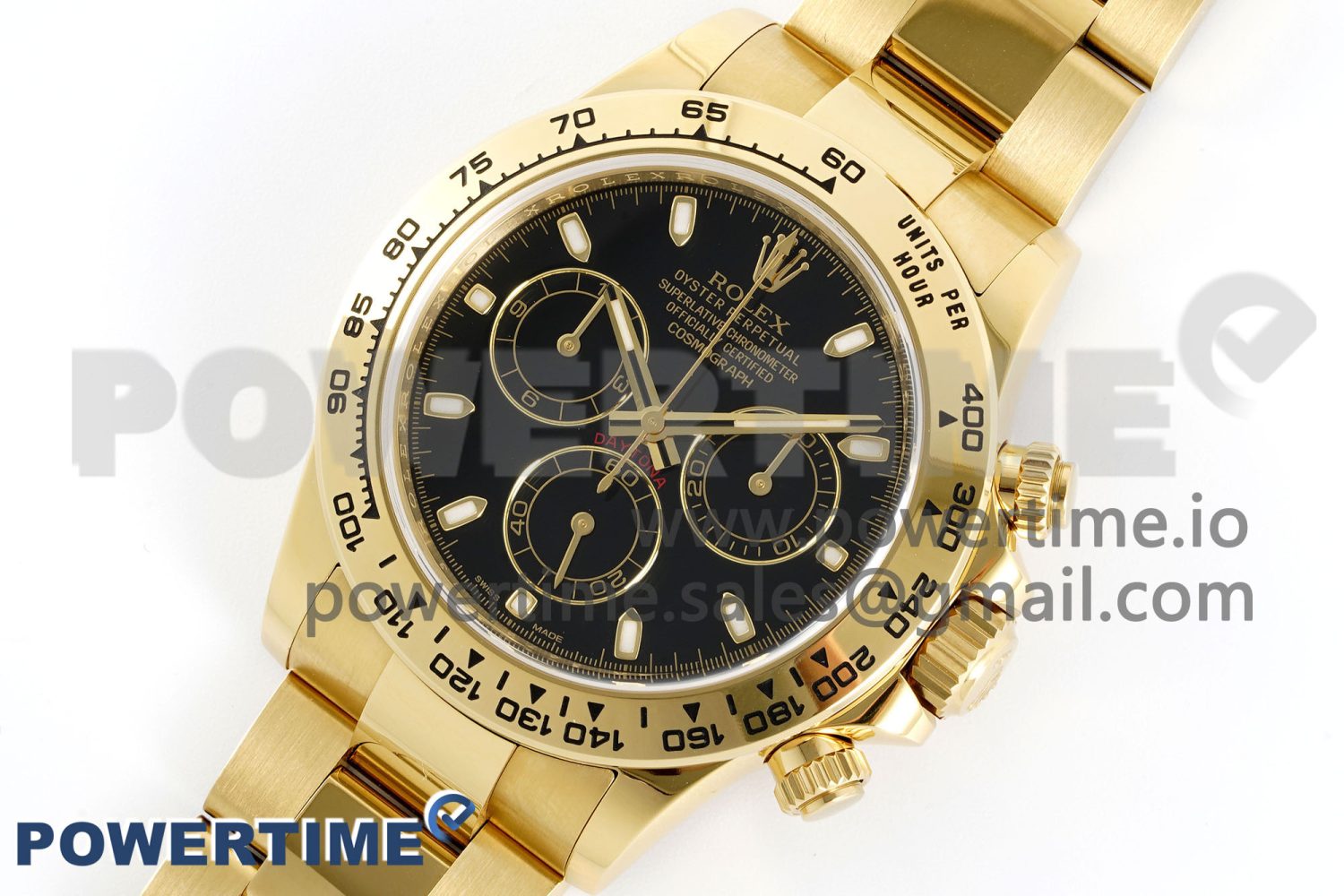 Daytona 116508 Clean Factory Best Edition 904L Steel Black Dial on YG Bracelet SA4130 Super Clone - Image 2