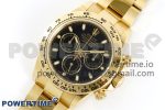 Daytona 116508 Clean Factory Best Edition 904L Steel Black Dial on YG Bracelet SA4130 Super Clone - Image 2