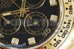 Daytona 116508 Clean 1:1 Best Edition Black Diamonds Dial on YG Bracelet SA4130 Super Clone - Image 5