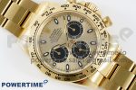 Daytona 116508 Clean Factory Best Edition 904L Steel YG/Black Dial on YG Bracelet SA4130 Super Clone - Image 3