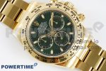 Daytona 116508 Clean Factory Best Edition 904L Steel Green Dial on YG Bracelet SA4130 Super Clone - Image 3