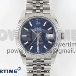 DateJust 41 126334 904L SS Clean Plus 1:1 Best Edition Fluted Bezel  Blue Dial on Jubilee Bracelet DD3235