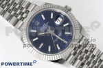 DateJust 41 126334 904L SS Clean 1:1 Best Edition Fluted Bezel  Blue Dial on Jubilee Bracelet VR3235 - Image 3