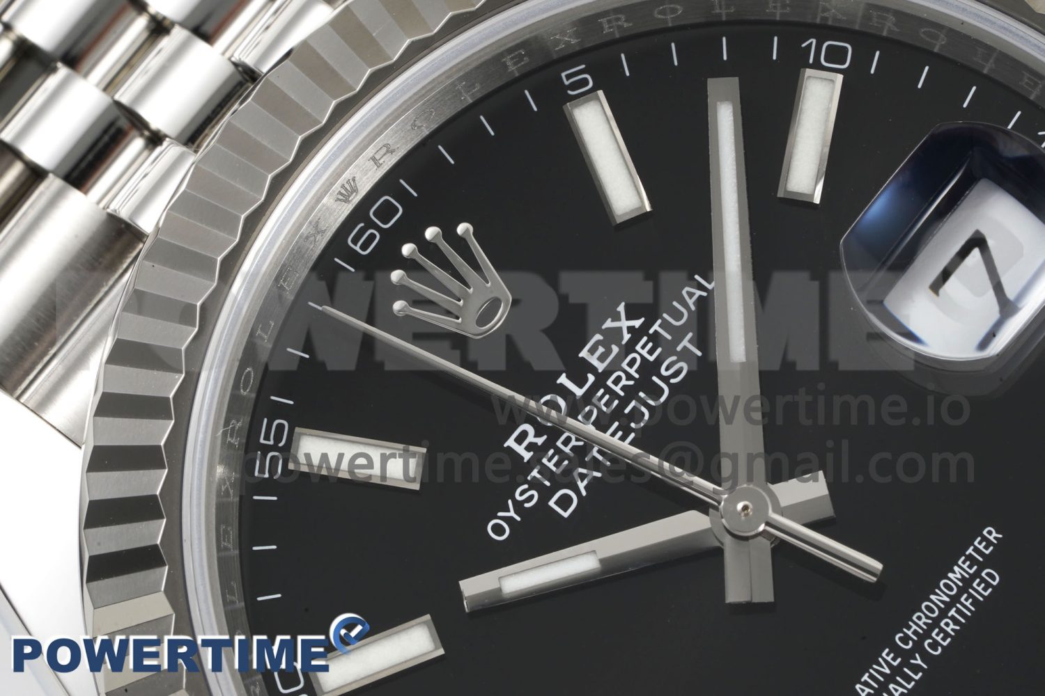 DateJust 126334 904L SS Clean Factory Best Edition Black Dial on Jubilee Bracelet VR3235 - Image 4