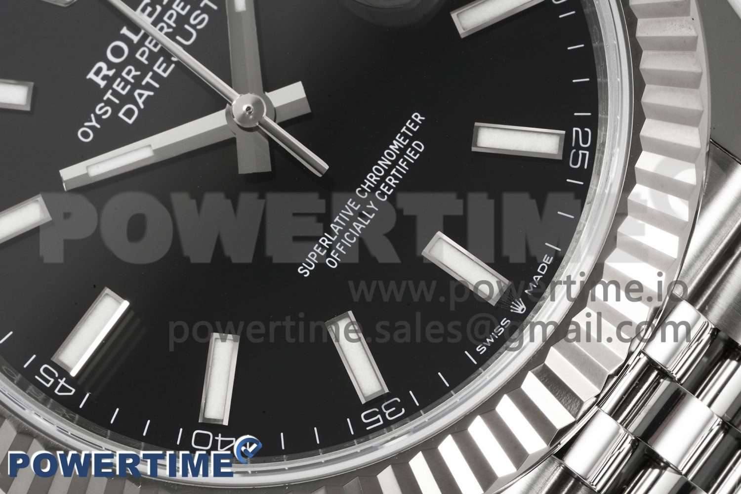DateJust 126334 904L SS Clean Factory Best Edition Black Dial on Jubilee Bracelet VR3235 - Image 5
