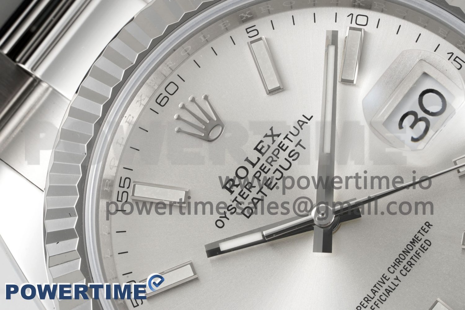DateJust 126334 904L SS Clean Factory Best Edition Fluted Bezel Silver Dial on Oyster Bracelet VS3235 - Image 4