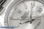 DateJust 126334 904L SS Clean Factory Best Edition Fluted Bezel Silver Dial on Oyster Bracelet VS3235 - Image 4