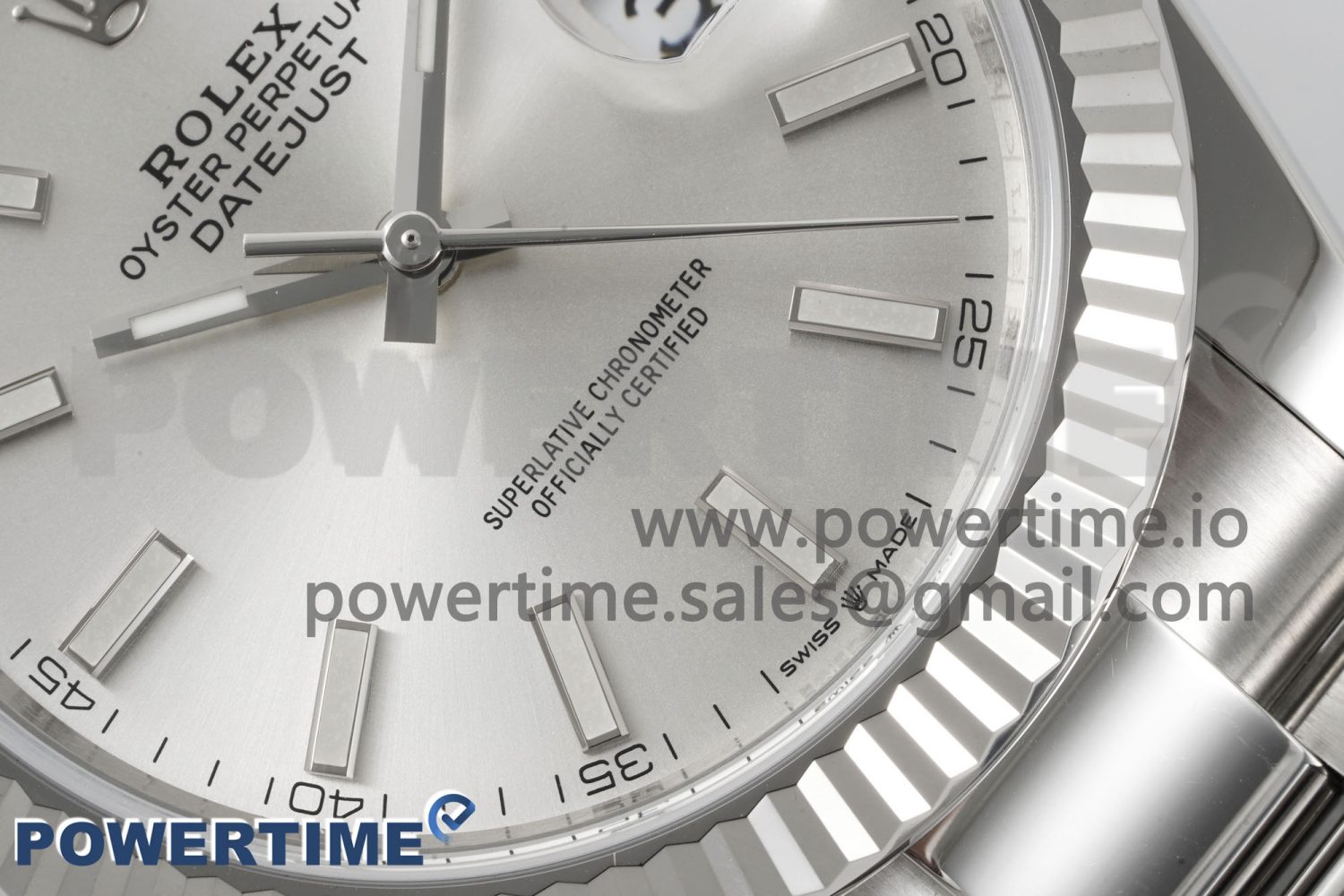 DateJust 126334 904L SS Clean Factory Best Edition Fluted Bezel Silver Dial on Oyster Bracelet VS3235 - Image 5