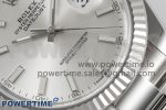 DateJust 126334 904L SS Clean Factory Best Edition Fluted Bezel Silver Dial on Oyster Bracelet VS3235 - Image 5