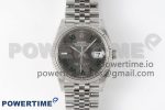 DateJust 126234 904L SS Clean Factory Best Edition Gray Dial on Green Roman Jubilee Bracelet VR3235 Super Clone