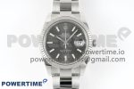 Rolex DateJust 41 126334 Clean 1:1 Best Edition 904L Steel Gray Stick Dial on Oyster Bracelet VR3235 Super Clone Watch