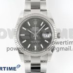 Rolex DateJust 41 126334 Clean 1:1 Best Edition 904L Steel Gray Stick Dial on Oyster Bracelet VR3235 Super Clone Watch