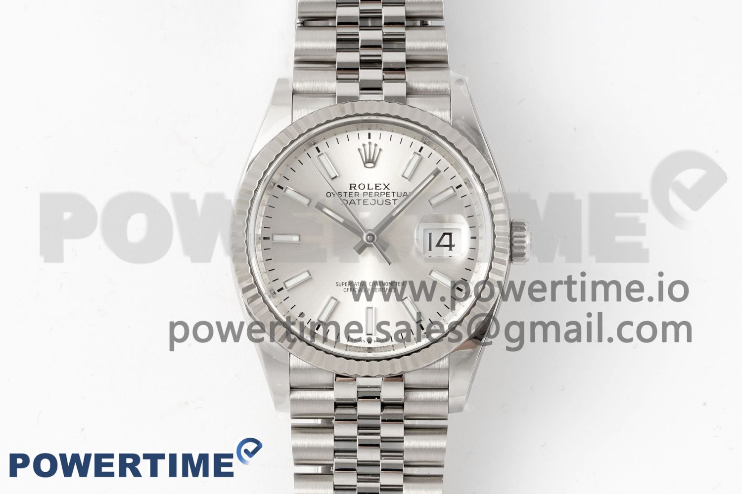 DateJust 126334 904L SS Clean Factory Best Edition Silver Dial on Jubilee Bracelet S3235 - Image 1