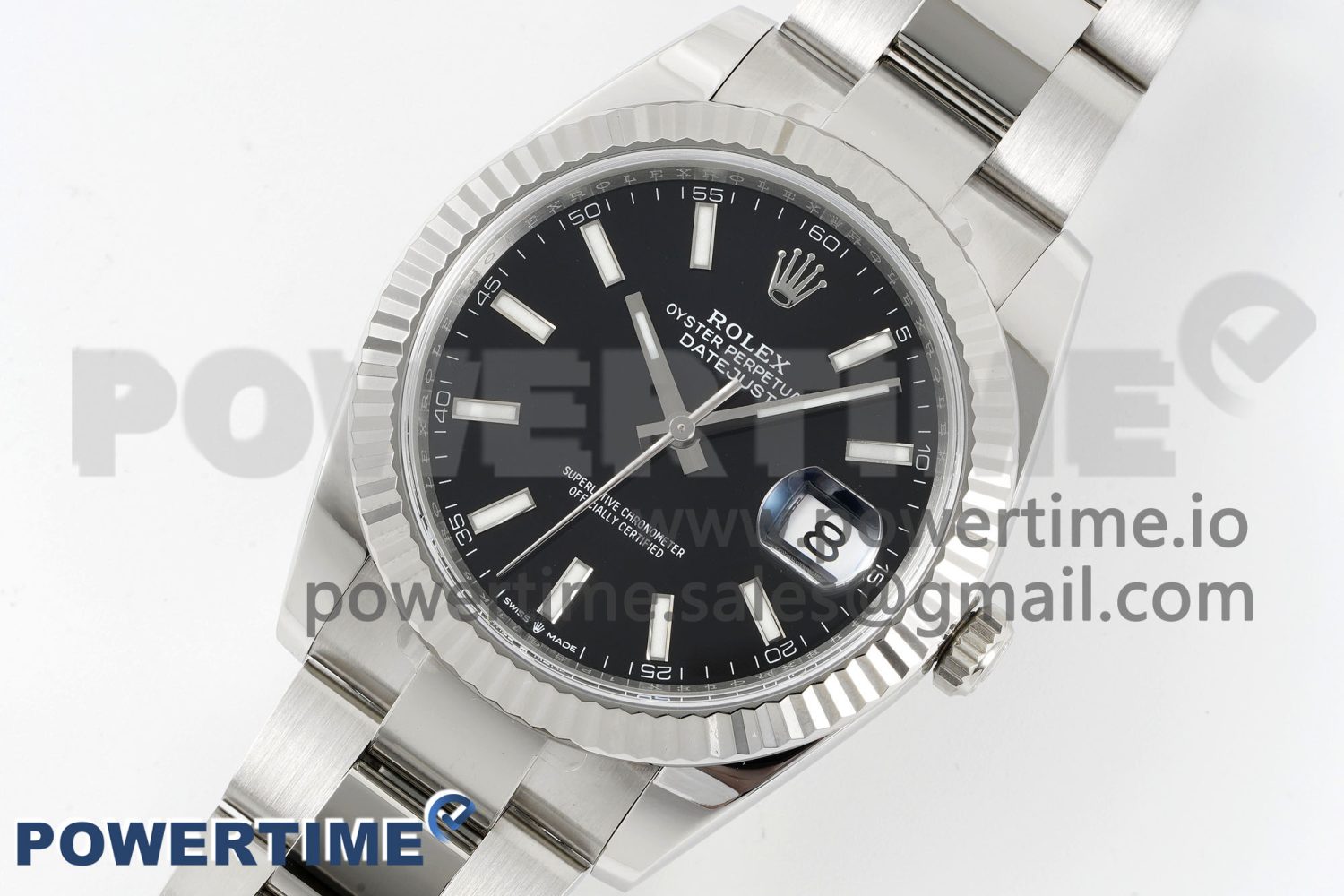 DateJust 126334 904L SS Clean Factory Best Edition Black Dial on Oyster Bracelet S3235 - Image 2