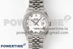 DateJust 36 126234 904L SS Clean Factory 1:1 Best Edition Fluted Bezel White Dial on Jubilee Bracelet VR3235