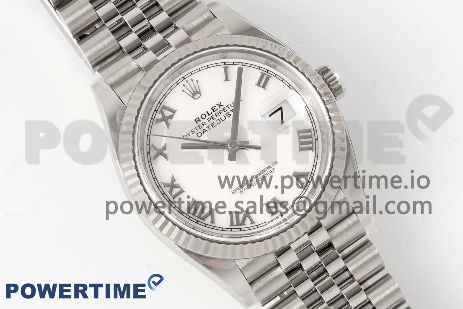 DateJust 36 126234 904L SS Clean Factory 1:1 Best Edition Fluted Bezel White Dial on Jubilee Bracelet VR3235 - Image 3