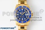 Submariner 116618 LB Blue Ceramic YG Plated 904L Steel Clean Factory 1:1 Best Edition VR3135 Super Clone