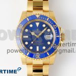 Submariner 116618 LB Blue Ceramic YG Plated 904L Steel Clean Factory 1:1 Best Edition VR3135 Super Clone