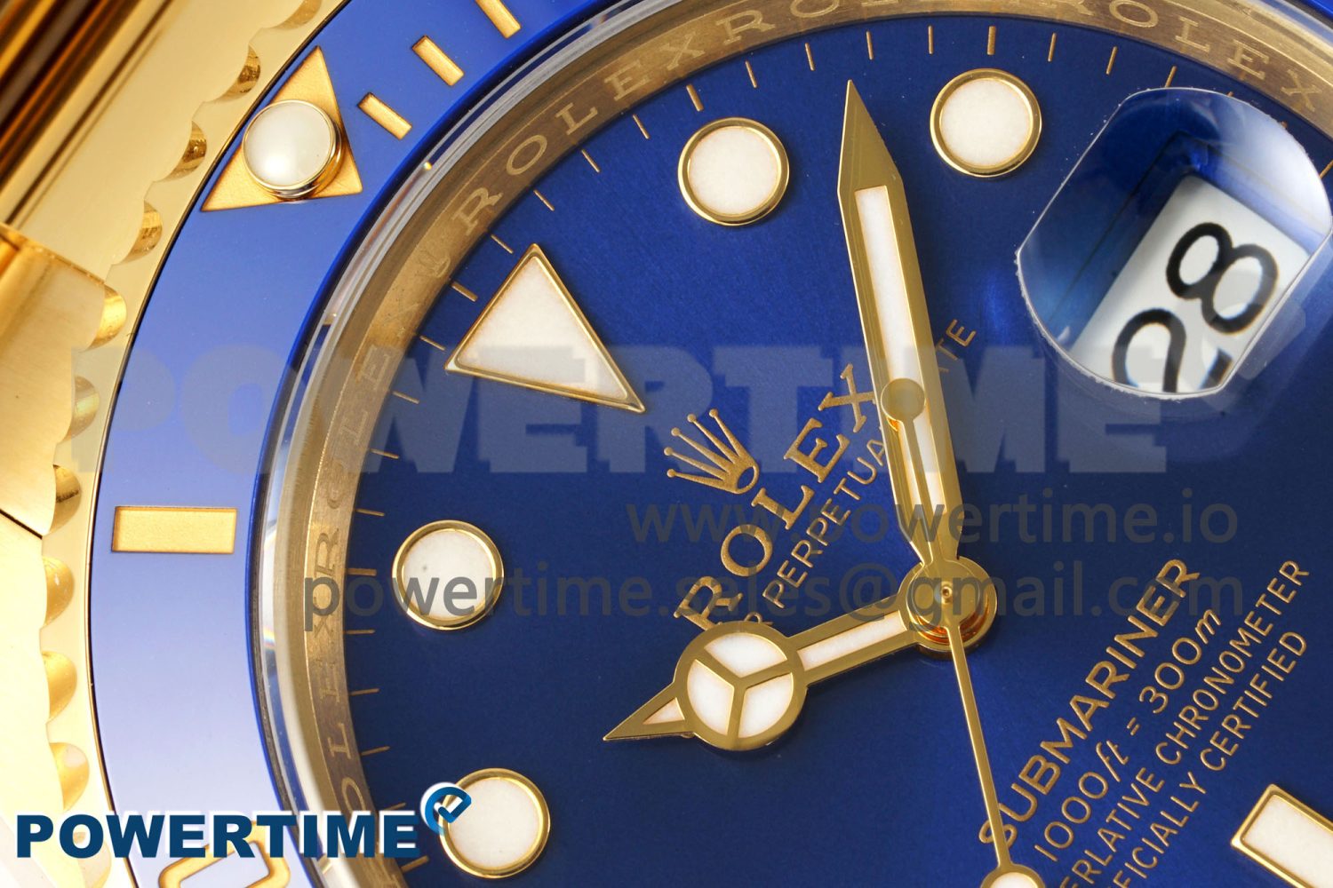Submariner 116618 LB Blue Ceramic YG Plated 904L Steel Clean Factory 1:1 Best Edition VR3135 Super Clone - Image 4