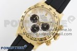 Daytona 116509 Clean 1:1 Best Edition YG Case White Dial on Rubber Strap SA4130 V2 Super Clone - Image 2
