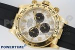 Daytona 116509 Clean 1:1 Best Edition YG Case White Dial on Rubber Strap SA4130 V2 Super Clone - Image 3