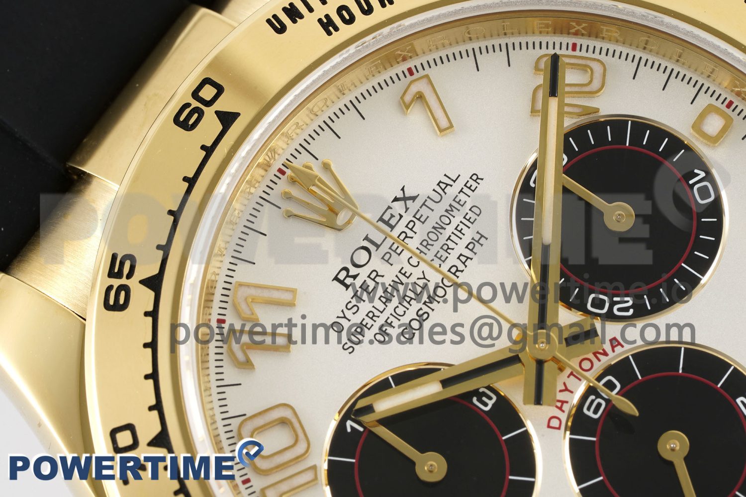 Daytona 116509 Clean 1:1 Best Edition YG Case White Dial on Rubber Strap SA4130 V2 Super Clone - Image 4