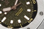 Royal Oak Offshore Diver 15720 Green Ceramic Bezel SS APF 1:1 Best Edition Green Dial on Green Rubber Strap A4308 - Image 5