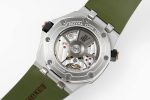 Royal Oak Offshore Diver 15720 Green Ceramic Bezel SS APF 1:1 Best Edition Green Dial on Green Rubber Strap A4308 - Image 9