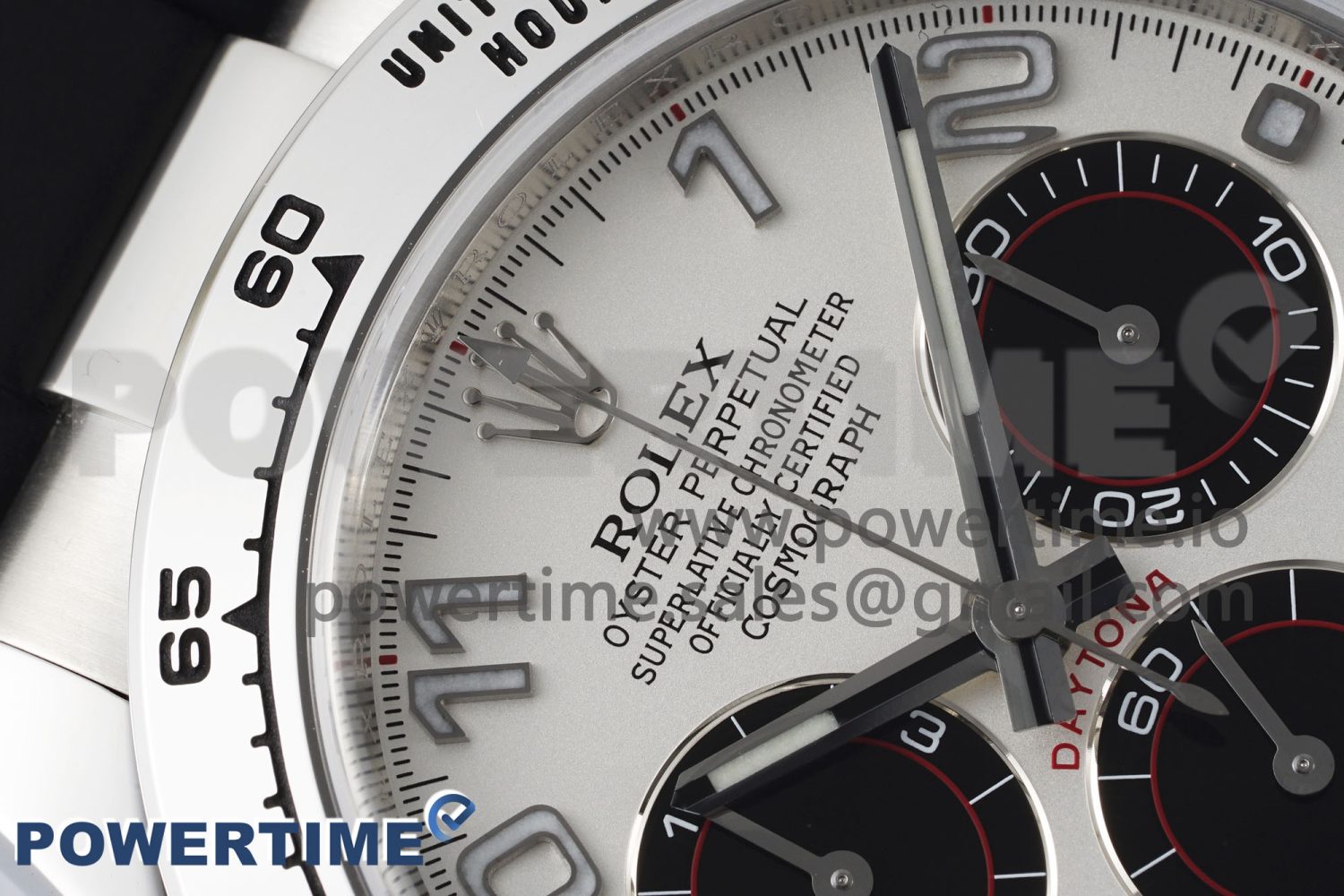 Daytona 116509 Clean 1:1 Best Edition 904L SS Case White Dial on Rubber Strap SA4130 V2 - Image 4