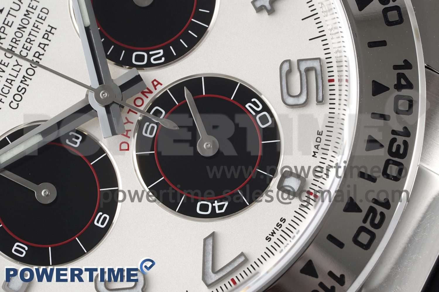 Daytona 116509 Clean 1:1 Best Edition 904L SS Case White Dial on Rubber Strap SA4130 V2 - Image 5