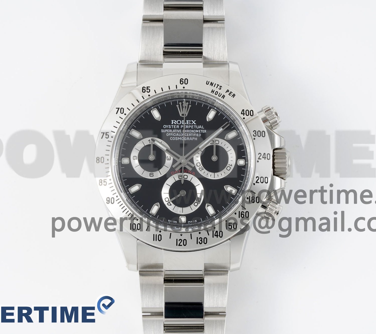 Daytona 116520 Clean Factory 1:1 Best Edition 904L SS Case and Bracelet Black Dial SA4130