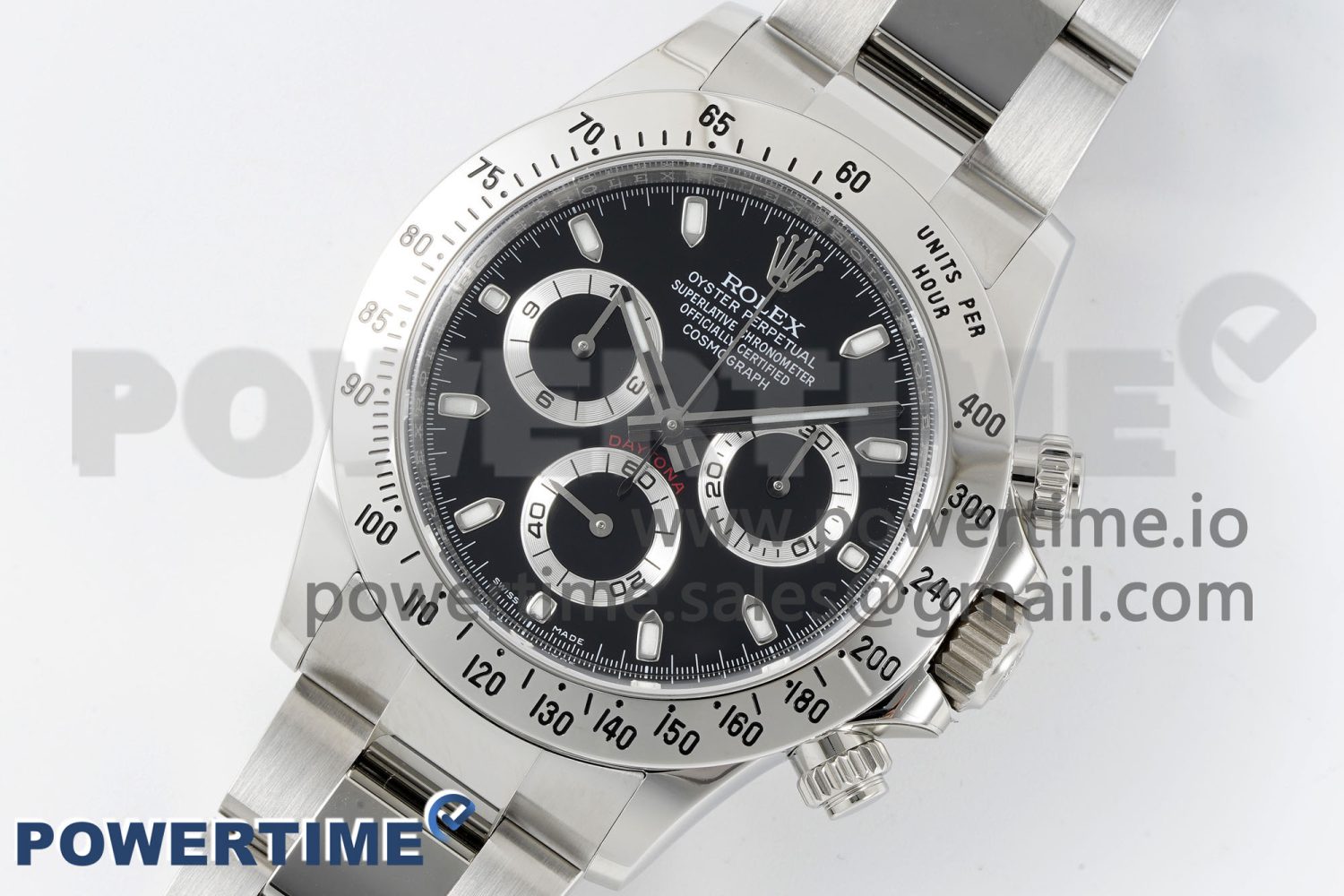 Daytona 116520 Clean Factory 1:1 Best Edition 904L SS Case and Bracelet Black Dial SA4130 - Image 2