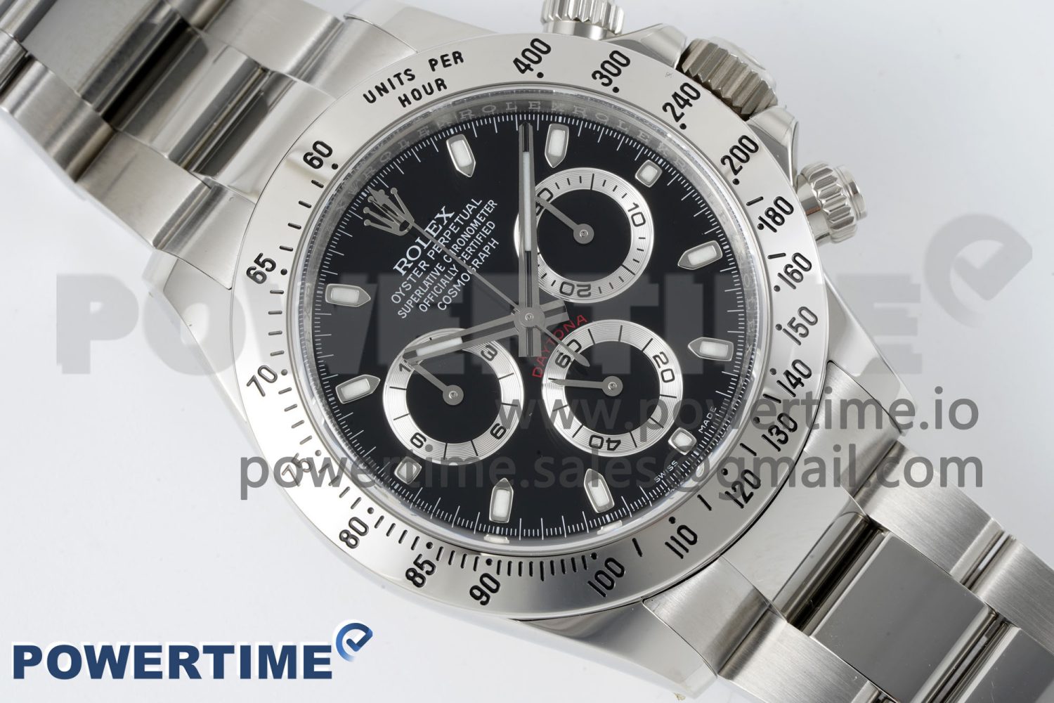 Daytona 116520 Clean Factory 1:1 Best Edition 904L SS Case and Bracelet Black Dial SA4130 - Image 3