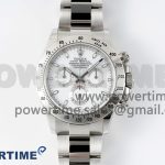 Daytona 116520 Clean Factory 1:1 Best Edition 904L SS Case and Bracelet White Dial SA4130