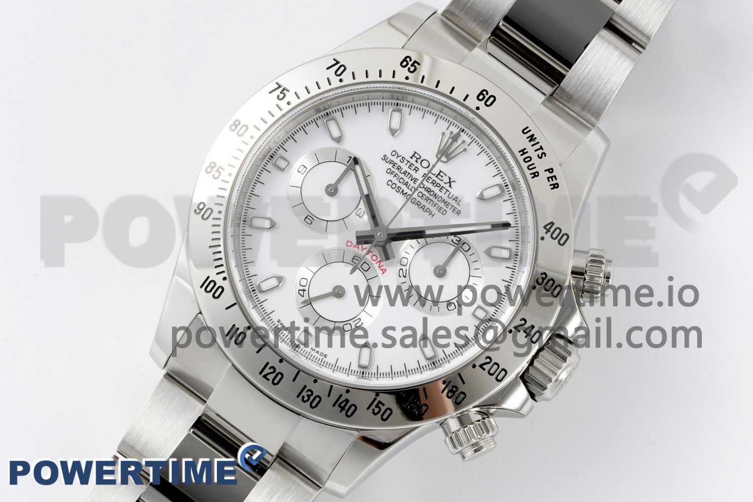 Daytona 116520 Clean Factory 1:1 Best Edition 904L SS Case and Bracelet White Dial SA4130 - Image 2