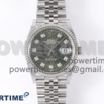 DateJust 36 126234 Clean 1:1 Best Edition 904L Steel Green Leaf Diamonds Dial on Jubilee Bracelet VR3235