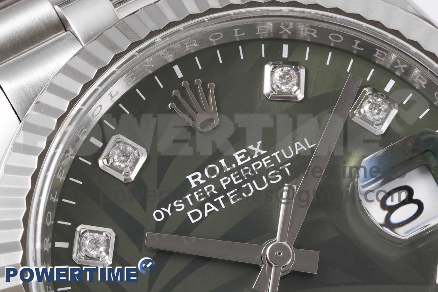 DateJust 36 126234 Clean 1:1 Best Edition 904L Steel Green Leaf Diamonds Dial on Jubilee Bracelet VR3235 - Image 4