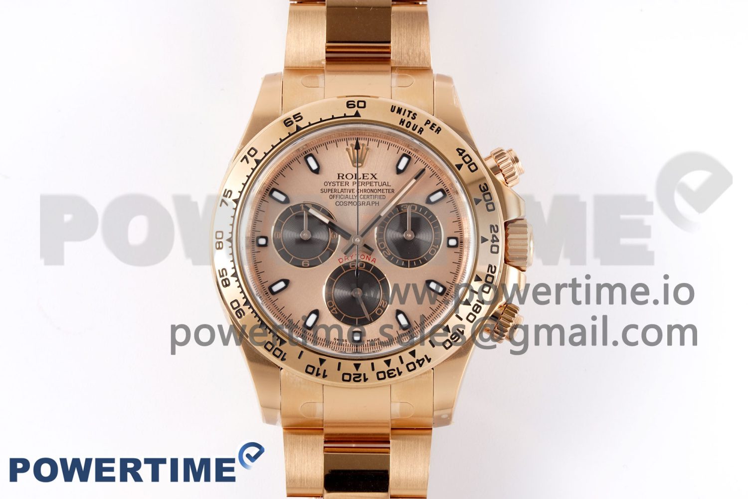 Daytona 116505 Clean 1:1 Best Edition RG Dial Black Markers on RG Bracelet SA4130 V2 - Image 1