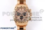Daytona 116505 Clean 1:1 Best Edition RG Dial Black Markers on RG Bracelet SA4130 V2