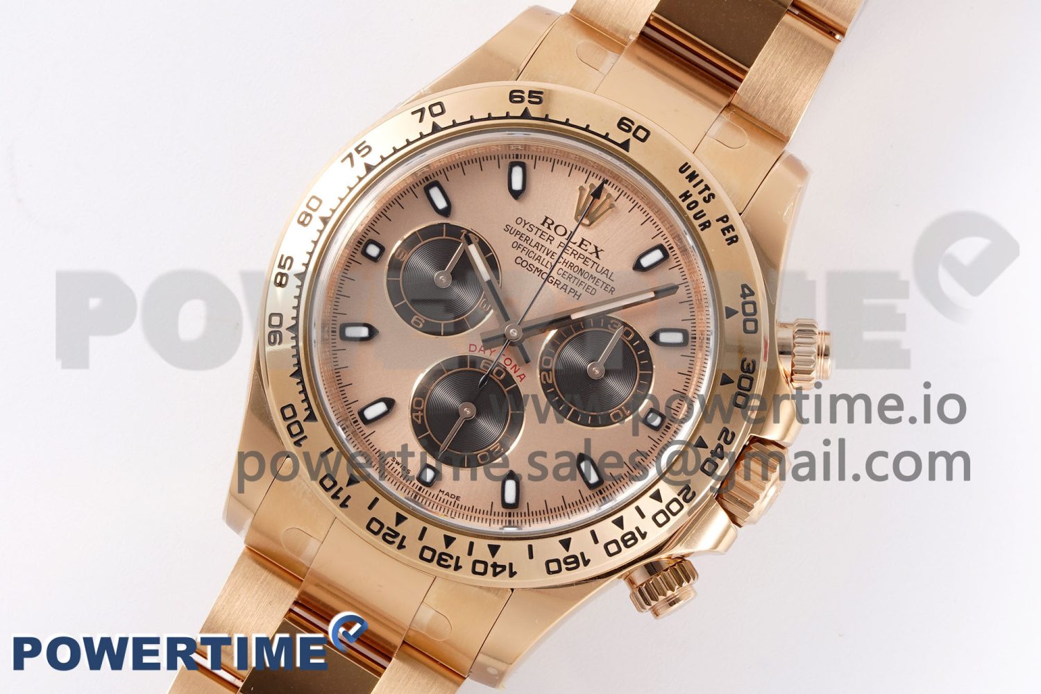 Daytona 116505 Clean 1:1 Best Edition RG Dial Black Markers on RG Bracelet SA4130 V2 - Image 2