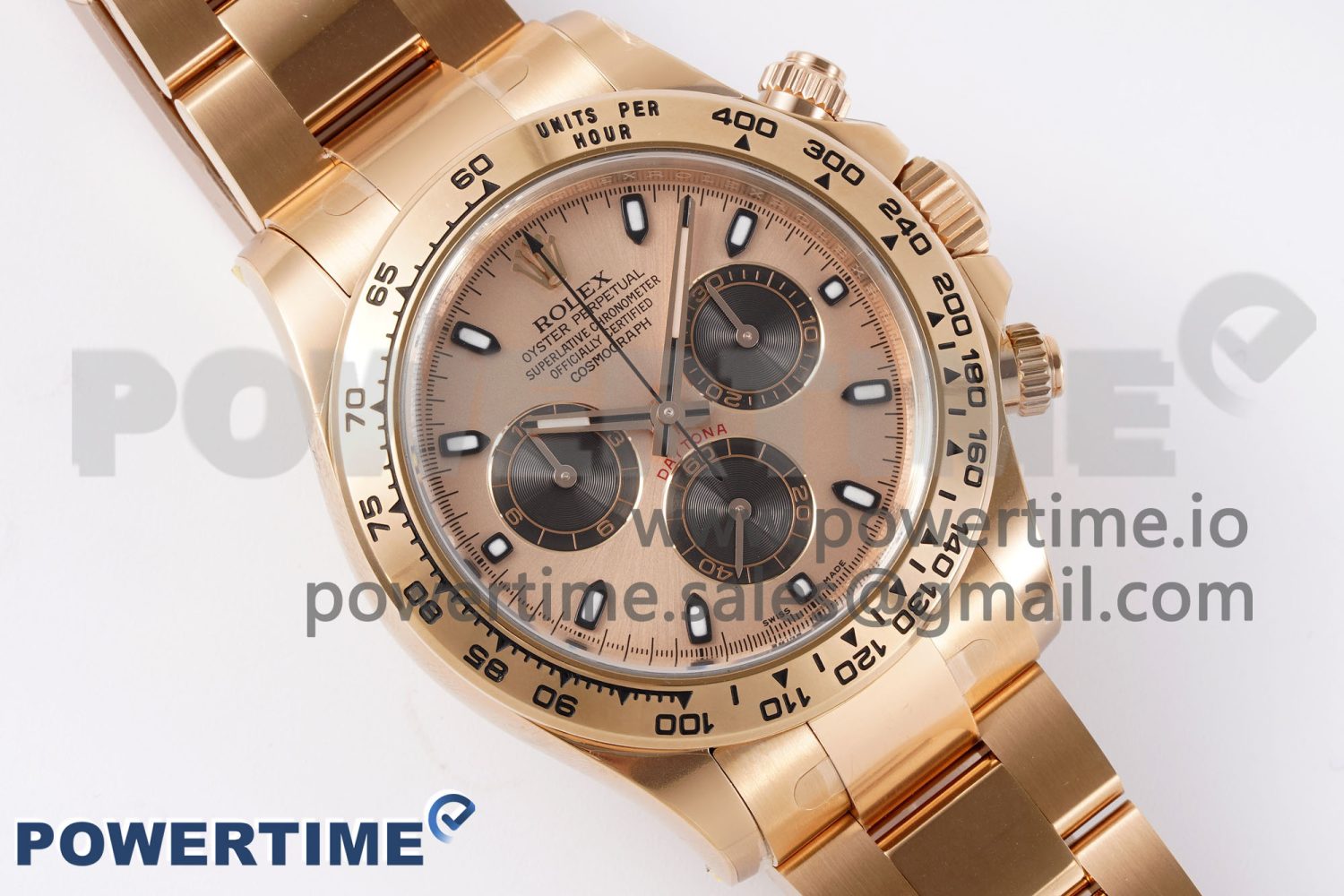 Daytona 116505 Clean 1:1 Best Edition RG Dial Black Markers on RG Bracelet SA4130 V2 - Image 3