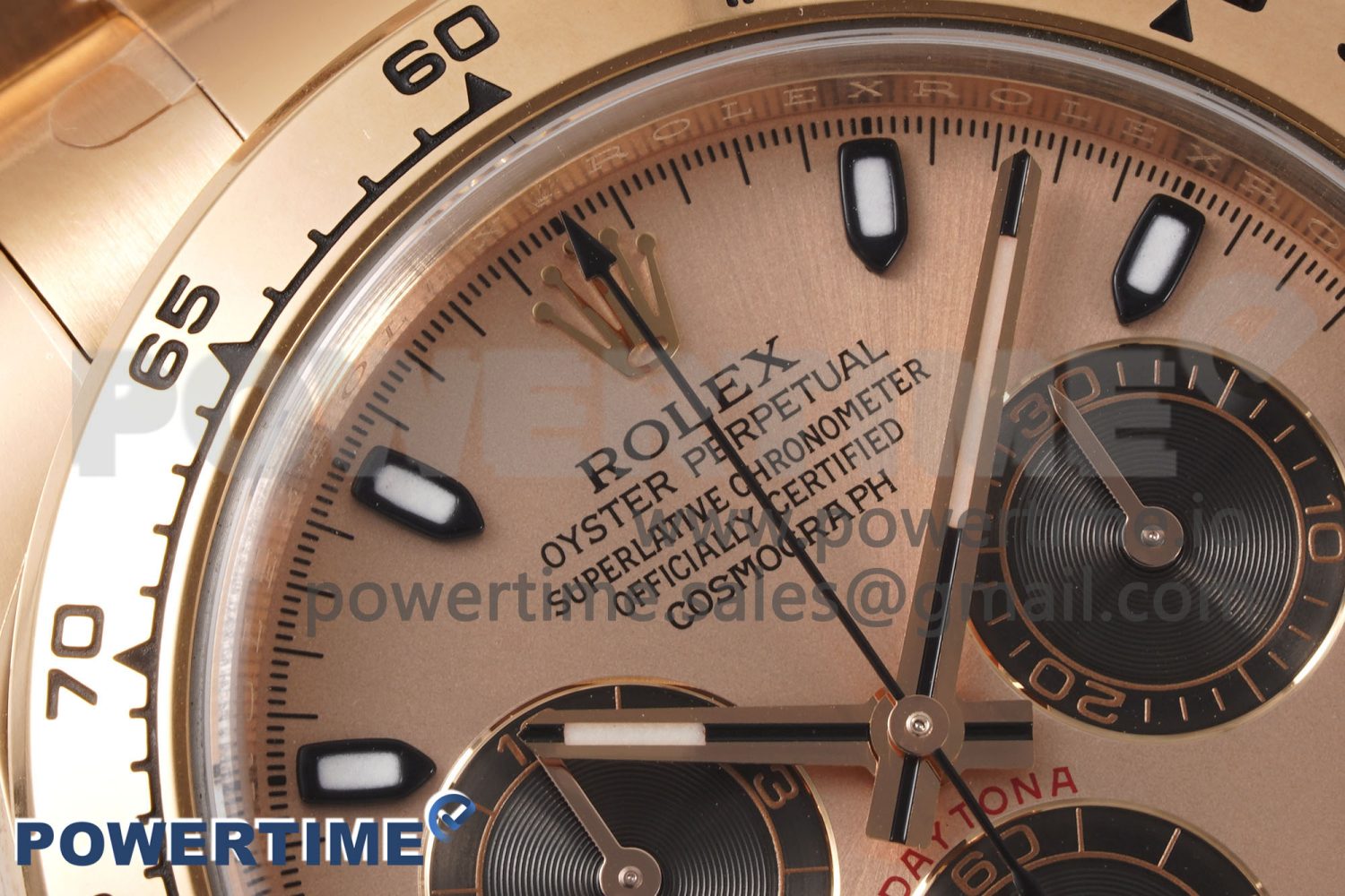 Daytona 116505 Clean 1:1 Best Edition RG Dial Black Markers on RG Bracelet SA4130 V2 - Image 4