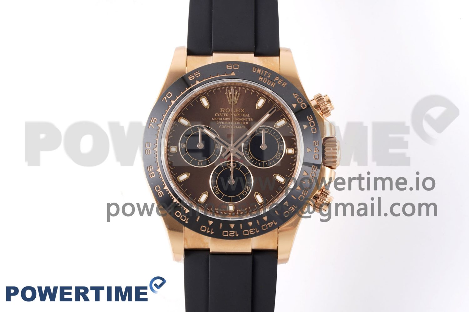 Daytona 116515 Clean 1:1 Best Edition Chocolate Dial Lume Markers on Oysterflex Strap SA4130 V2 - Image 1