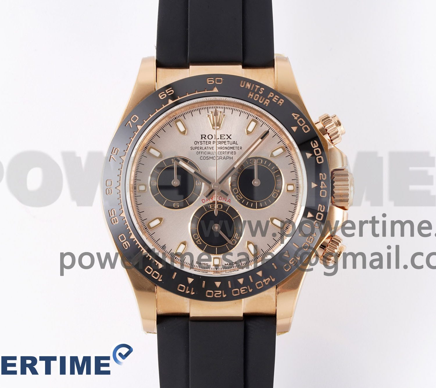 Daytona 116515 Clean 1:1 Best Edition Silver Dial RG Markers on Oysterflex Strap SA4130 V2