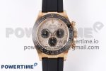Daytona 116515 Clean 1:1 Best Edition Silver Dial RG Markers on Oysterflex Strap SA4130 V2
