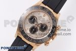 Daytona 116515 Clean 1:1 Best Edition Silver Dial RG Markers on Oysterflex Strap SA4130 V2 - Image 2